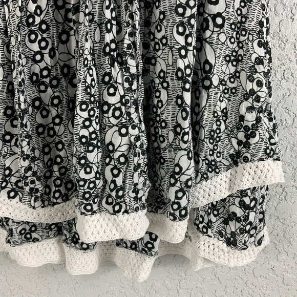 Poupette St Barth Sasha Mini Dress in Black/White Sz XS - Picture 4 of 8